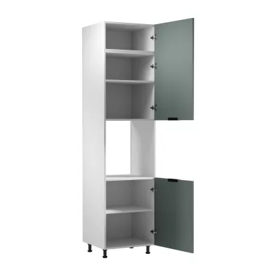 Kuchynská skriňa na vstavanú rúru SALERNO - šírka 60 cm, biela / zelená