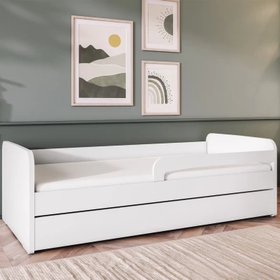 Detská posteľ s matracom 80x200 NORDELLE - biela