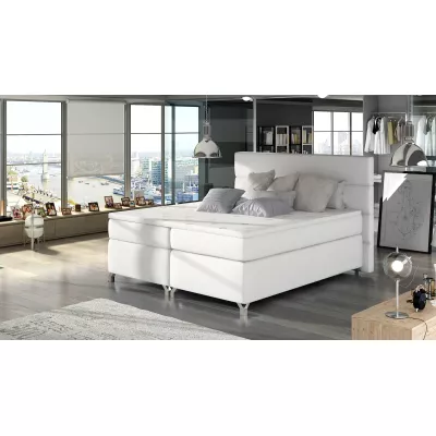 Boxspringová posteľ ESTORIA 140x200 - biela