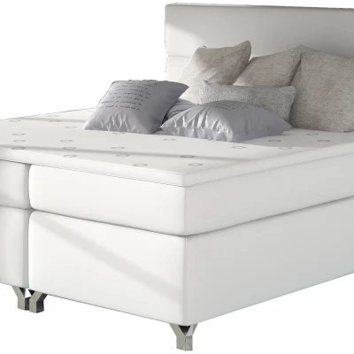 Boxspringová posteľ ESTORIA 140x200 - biela