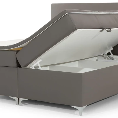 Boxspringová posteľ ESTORIA 140x200 - tmavo šedá