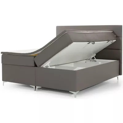 Boxspringová posteľ ESTORIA 140x200 - tmavo šedá