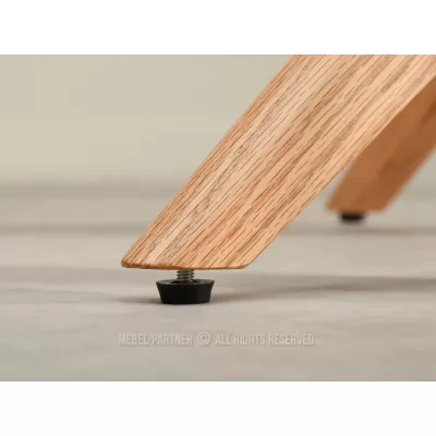 Otočná stolička ZAFORA - čierna / dub