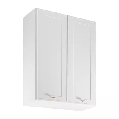 Vysoká horná kuchynská skrinka SALERNO - šírka 80 cm, biela