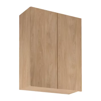 Vysoká horná kuchynská skrinka SALERNO - šírka 80 cm, dub