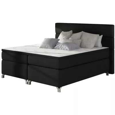 Kontinentálna posteľ s úložným priestorom ESTORIA 180x200 - čierna 2