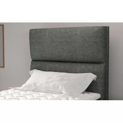 Jednolôžková kontinentálna posteľ 90x200 OAKENLY - tmavo modrá