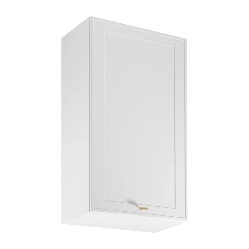 Vysoká horná kuchynská skrinka SALERNO - šírka 60 cm, biela