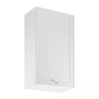 Vysoká horná kuchynská skrinka SALERNO - šírka 60 cm, biela