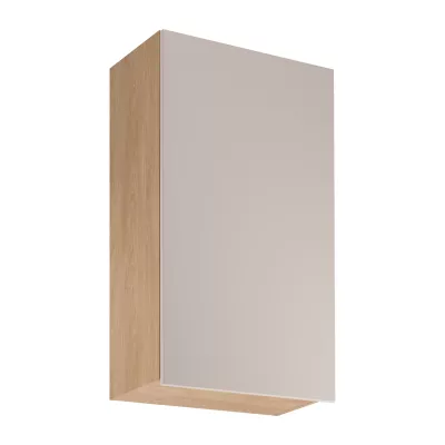Vysoká horná kuchynská skrinka SALERNO - šírka 60 cm, dub / béžová