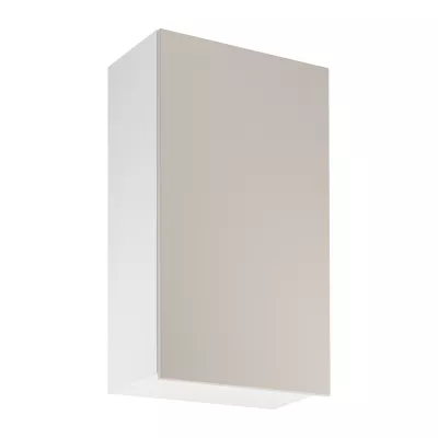 Vysoká horná kuchynská skrinka SALERNO - šírka 60 cm, biela / béžová