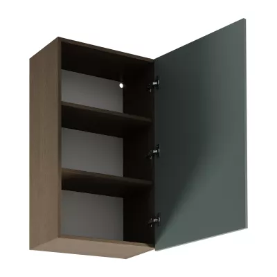 Vysoká horná kuchynská skrinka SALERNO - šírka 60 cm, baltic storm / zelená