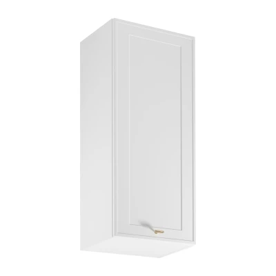 Vysoká horná kuchynská skrinka SALERNO - šírka 45 cm, biela