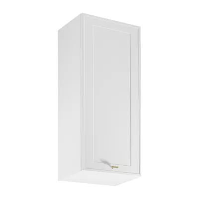 Vysoká horná kuchynská skrinka SALERNO - šírka 45 cm, biela
