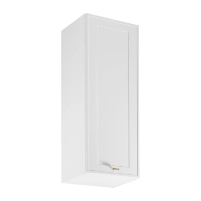 Vysoká horná kuchynská skrinka SALERNO - šírka 40 cm, biela