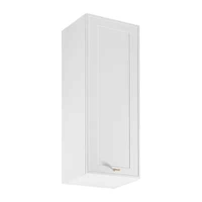 Vysoká horná kuchynská skrinka SALERNO - šírka 40 cm, biela