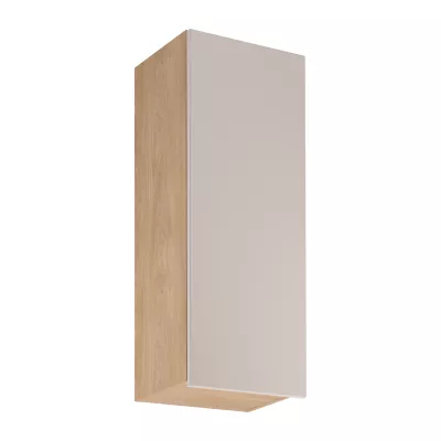 Vysoká horná kuchynská skrinka SALERNO - šírka 40 cm, dub / béžová