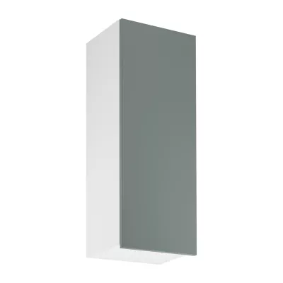 Vysoká horná kuchynská skrinka SALERNO - šírka 40 cm, biela / zelená