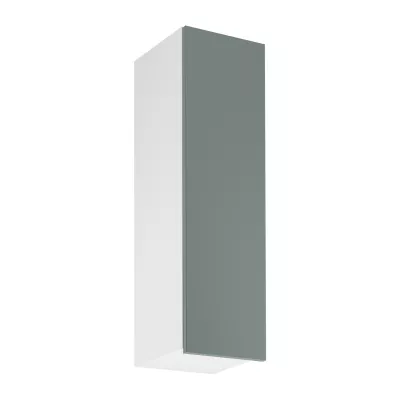 Vysoká horná kuchynská skrinka SALERNO - šírka 30 cm, biela / zelená