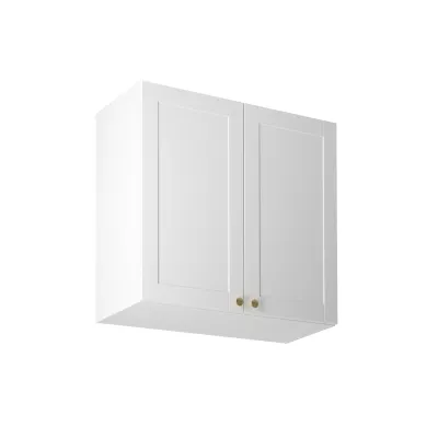 Horná dvojdverová skrinka LUMEA - šírka 80 cm, biela