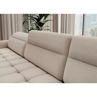 Rozkladacia sedacia súprava do U MAELIS - krémová, ľavé prevedenie