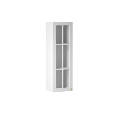 Presklená vitrína LUMEA - šírka 40 cm, biela