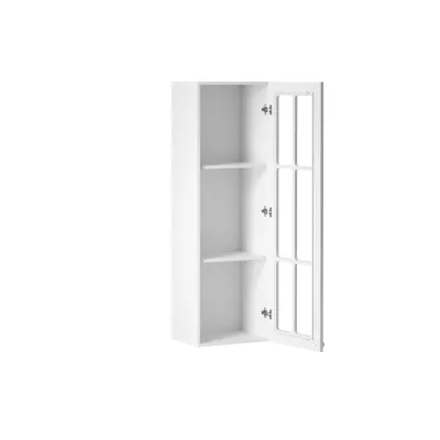 Presklená vitrína LUMEA - šírka 40 cm, biela