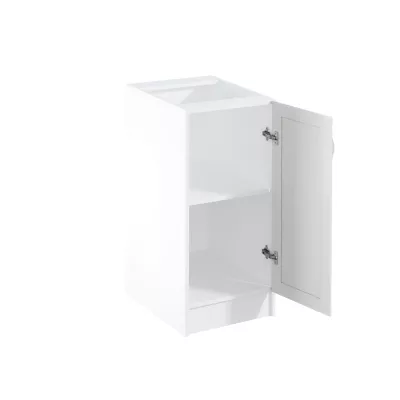 Dolná jednodverová skrinka SILVARA - šírka 40 cm, borovica andersen / biela, pravé prevedenie
