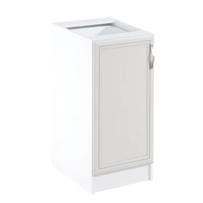 Dolná jednodverová skrinka SILVARA - šírka 40 cm, borovica andersen / biela, ľavé prevedenie