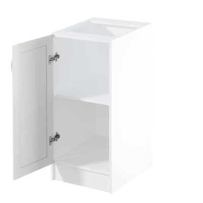 Dolná jednodverová skrinka SILVARA - šírka 40 cm, borovica andersen / biela, ľavé prevedenie