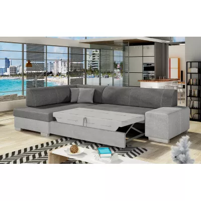 Sedacia súprava do obývacej izby AMALTHEA - popolavá / svetlo šedá, ľavý roh