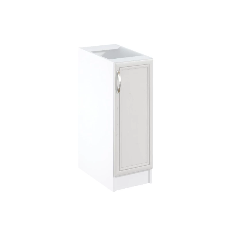 Dolná jednodverová skrinka SILVARA - šírka 30 cm, borovica andersen / biela, pravé prevedenie