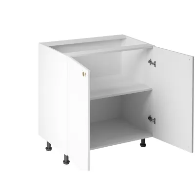 Dolná dvojdverová skrinka LUMEA - šírka 80 cm, biela