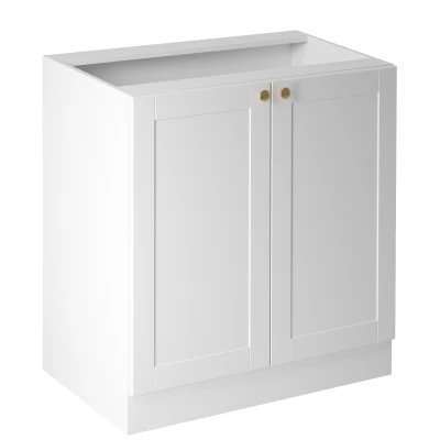 Dolná dvojdverová skrinka LUMEA - šírka 80 cm, biela