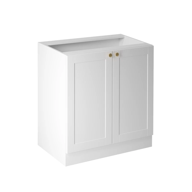 Dolná dvojdverová skrinka LUMEA - šírka 80 cm, biela