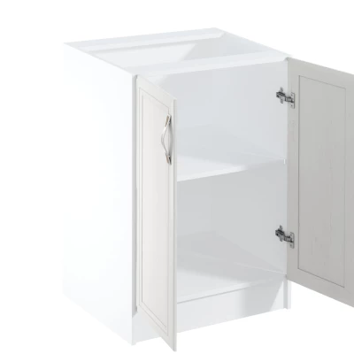 Dolná dvojdverová skrinka SILVARA - šírka 60 cm, borovica andersen / biela