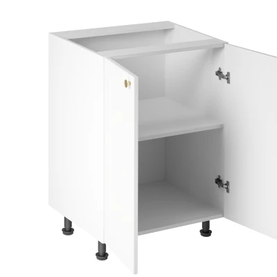 Dolná dvojdverová skrinka LUMEA - šírka 60 cm, biela