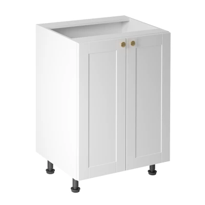 Dolná dvojdverová skrinka LUMEA - šírka 60 cm, biela