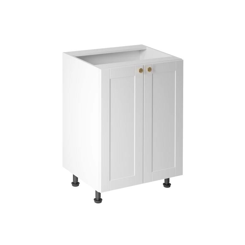 Dolná dvojdverová skrinka LUMEA - šírka 60 cm, biela