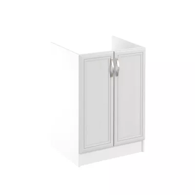Dvojdverová drezová skrinka SILVARA - šírka 60 cm, borovica andersen / biela