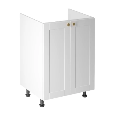 Dvojdverová drezová skrinka LUMEA - šírka 60 cm, biela
