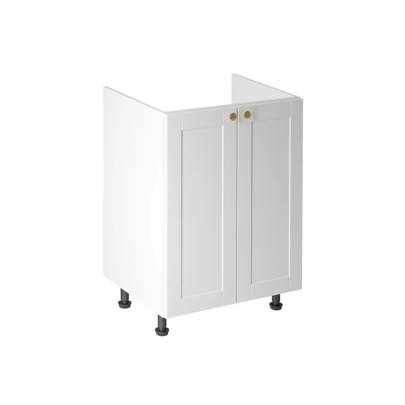 Dvojdverová drezová skrinka LUMEA - šírka 60 cm, biela