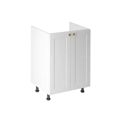 Dvojdverová drezová skrinka LUMEA - šírka 60 cm, biela