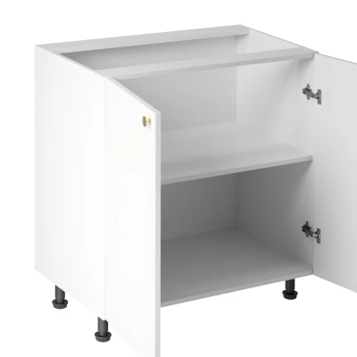 Dvojdverová drezová skrinka LUMEA - šírka 80 cm, biela