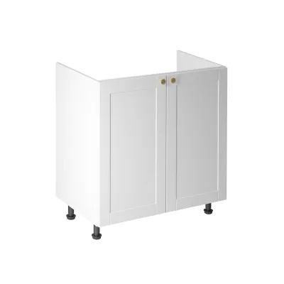 Dvojdverová drezová skrinka LUMEA - šírka 80 cm, biela
