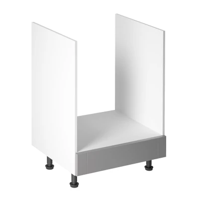 Kuchynská skrinka pre vstavanú rúru LUMEA - šírka 60 cm, šedá / biela