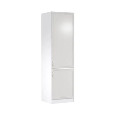 Skriňa na vstavanú chladničku SILVARA - šírka 60 cm, borovica andersen / biela, pravé prevedenie