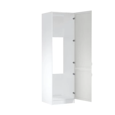 Skriňa na vstavanú chladničku SILVARA - šírka 60 cm, borovica andersen / biela, pravé prevedenie