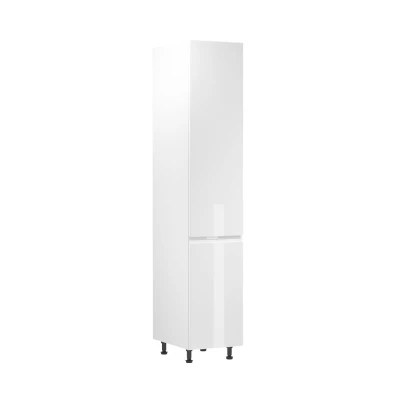 Potravinová skriňa ARBOR - šírka 40 cm, lesklá biela / biela