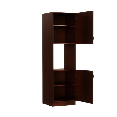 Kuchynská skriňa na vstavanú rúru SILVARA - šírka 60 cm, orech, pravé prevedenie